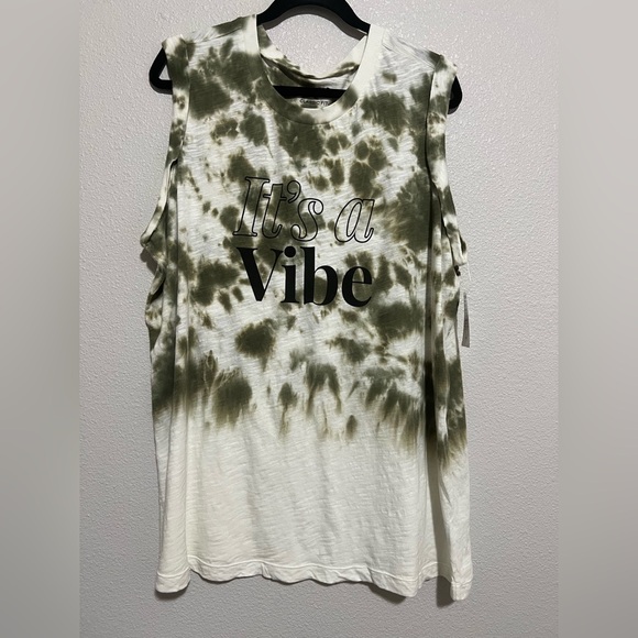 Torrid It’s A Vibe Classic Fit Heritage Slub Crew Neck Tank NWT - Picture 5 of 7